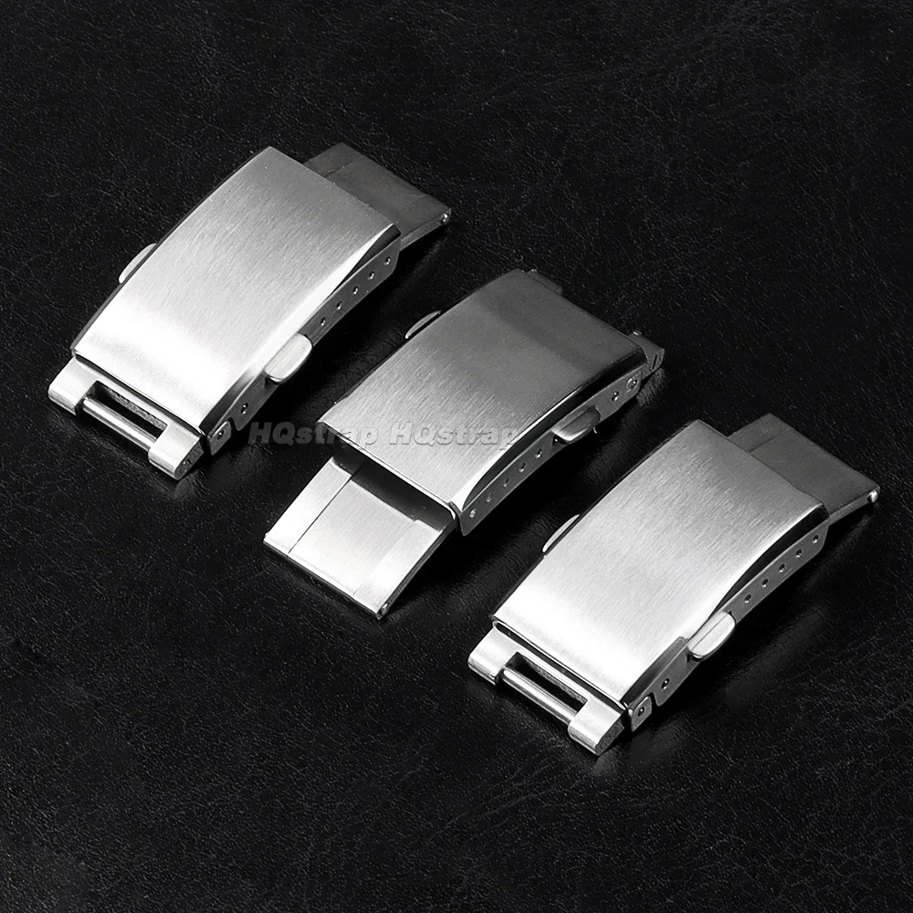 Luxury Stainless Steel Watch Buckle for Rolex 9mm×16mm Solid Folding Clasp for Submariner Strap Metal Button Watchband Accessory image 4