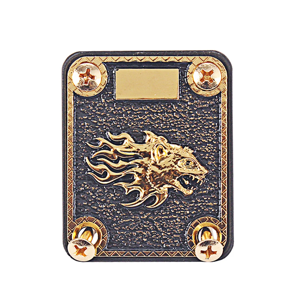 

Zinc Alloy Reinforcement Plate for Guitar Neck Fixed Protecting Accessory with Four Holes Electric Bass Parts Neck
