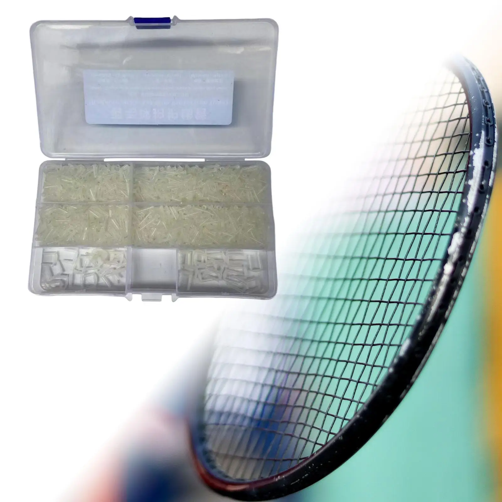 1 scatola passacavi per racchetta da Badminton riparazione sostituzione occhielli per racchetta da Badminton