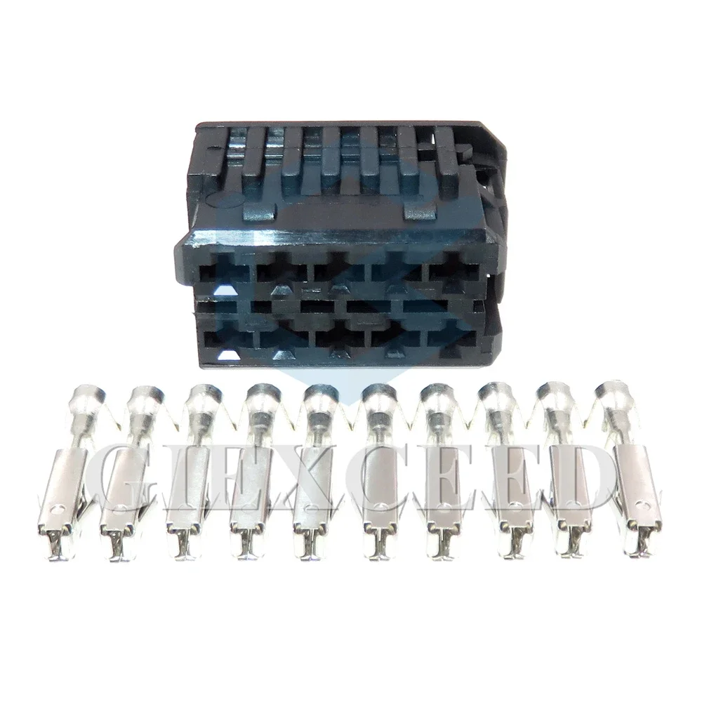 1 Set 10 Pin 1418994-1 3.5 Series Auto Parts Car Wiring Socket With Terminal AC Assembly Automobile Unsealed Connetor