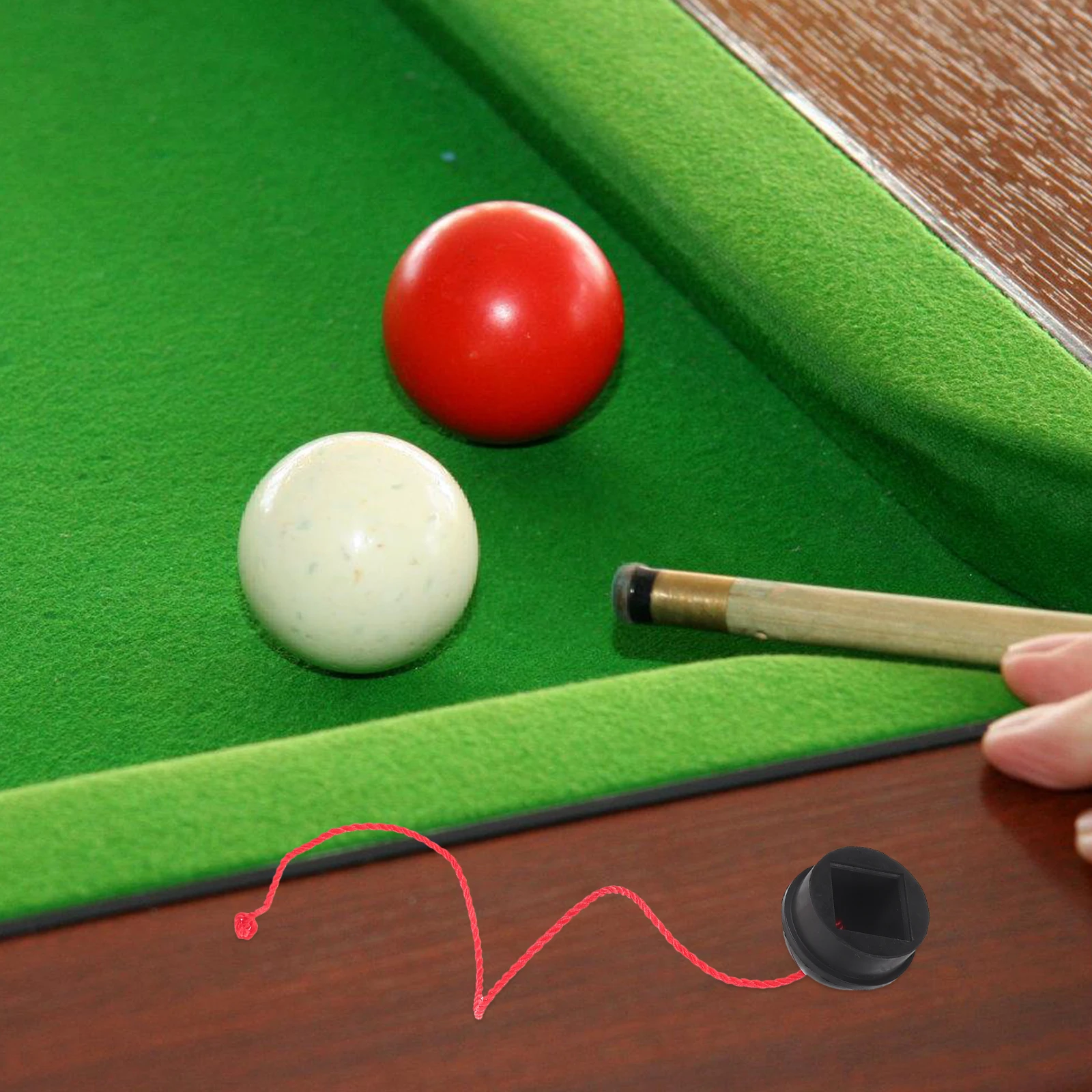 

Chocolate Hat Rubber Cover for Billiard Chalk Clip Pool Holder Black Shock Absorbing Snooker Cue Chalk Holders