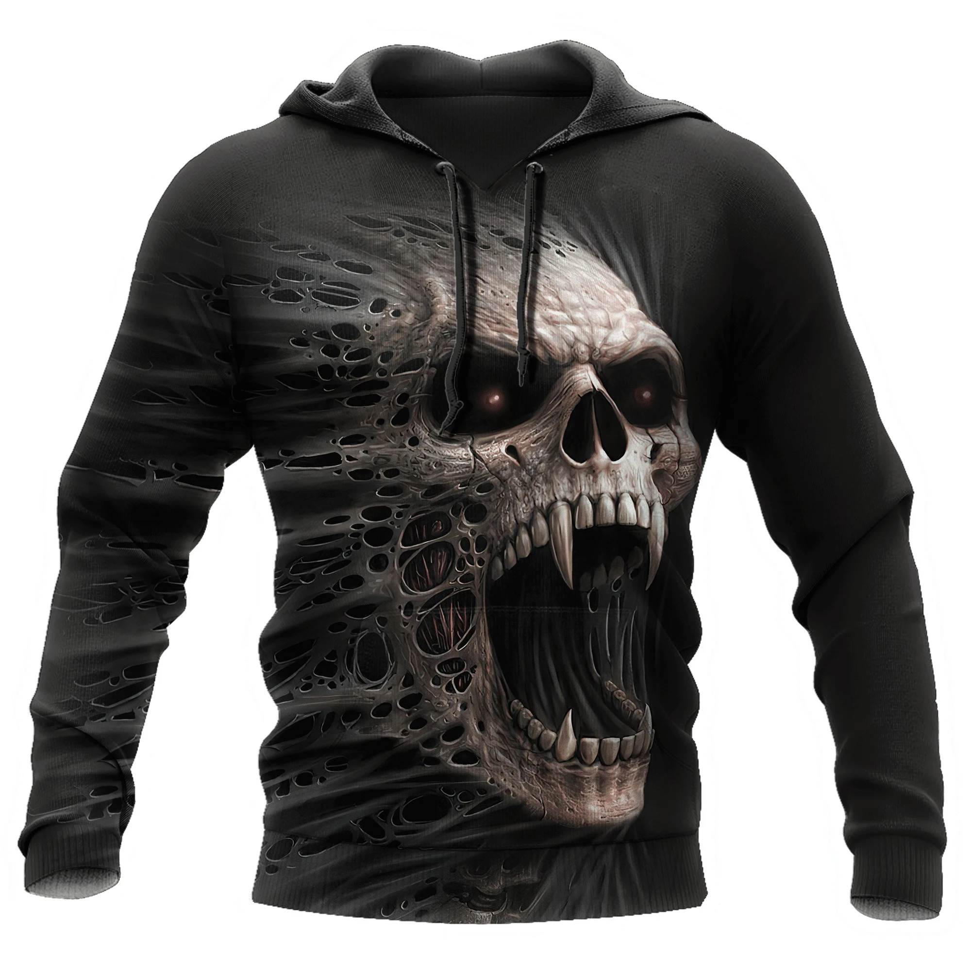 Horror Skull 3D Print Hoodies Spring Men Women Casual Fashion Oversized Sweatshirts Hoodie Harajuku Pullovers Tracksuit Clothing