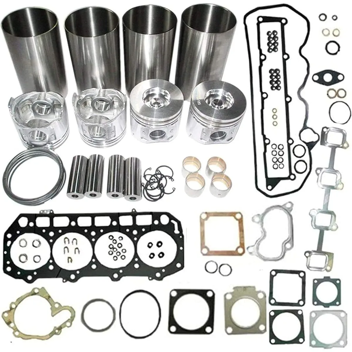 

Overhaul Rebuild Kit Compatible for Mitsubishi K4E K4E-DI Engine MT23D Tractor Hanix MX35 MX45 N260 N350 Excavator Replacement