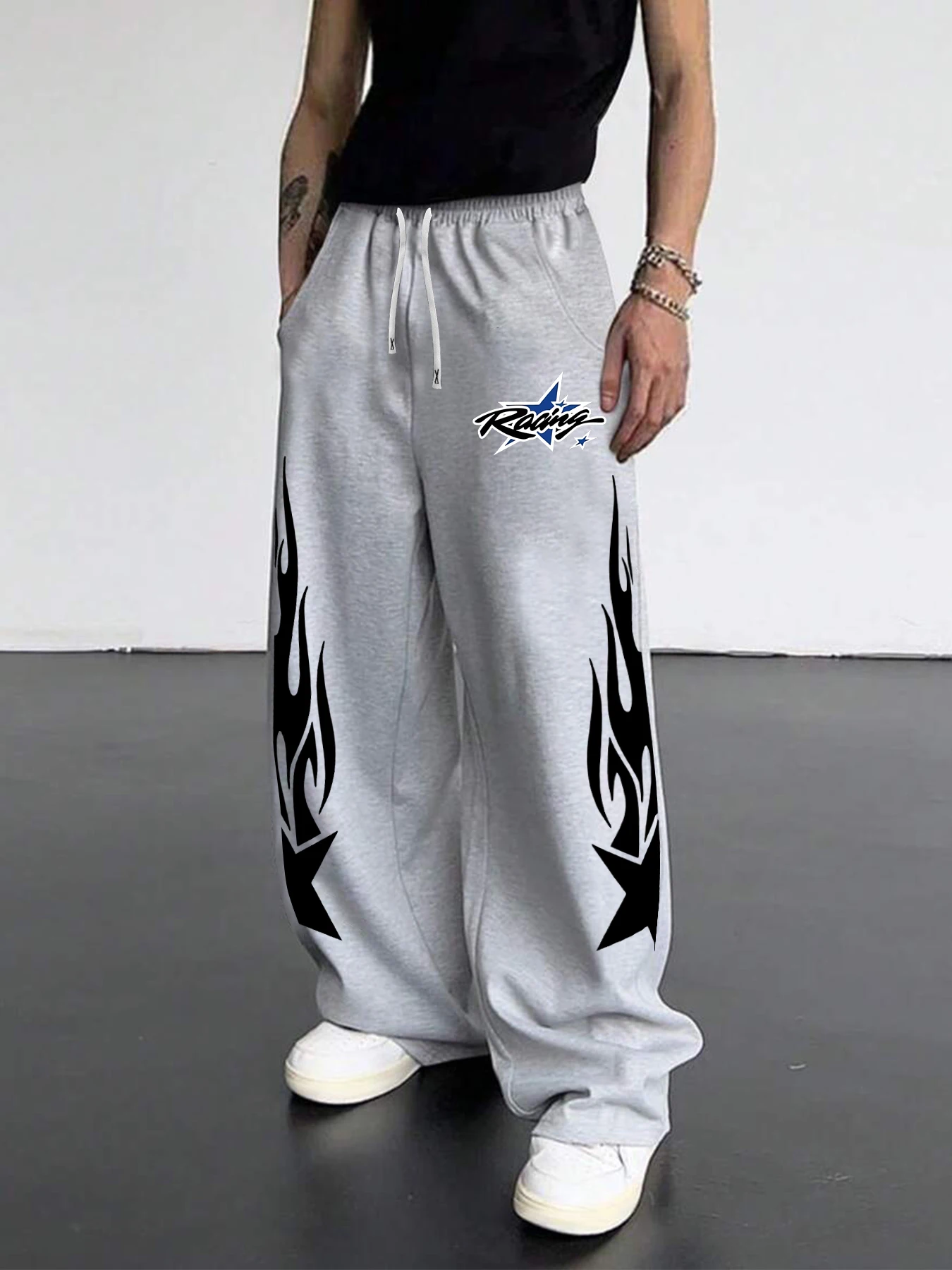 

Hip-hop Trend Design Star Men's Casual Sports Jogging Pants for Autumn and Winter New Outdoor Casual Sports