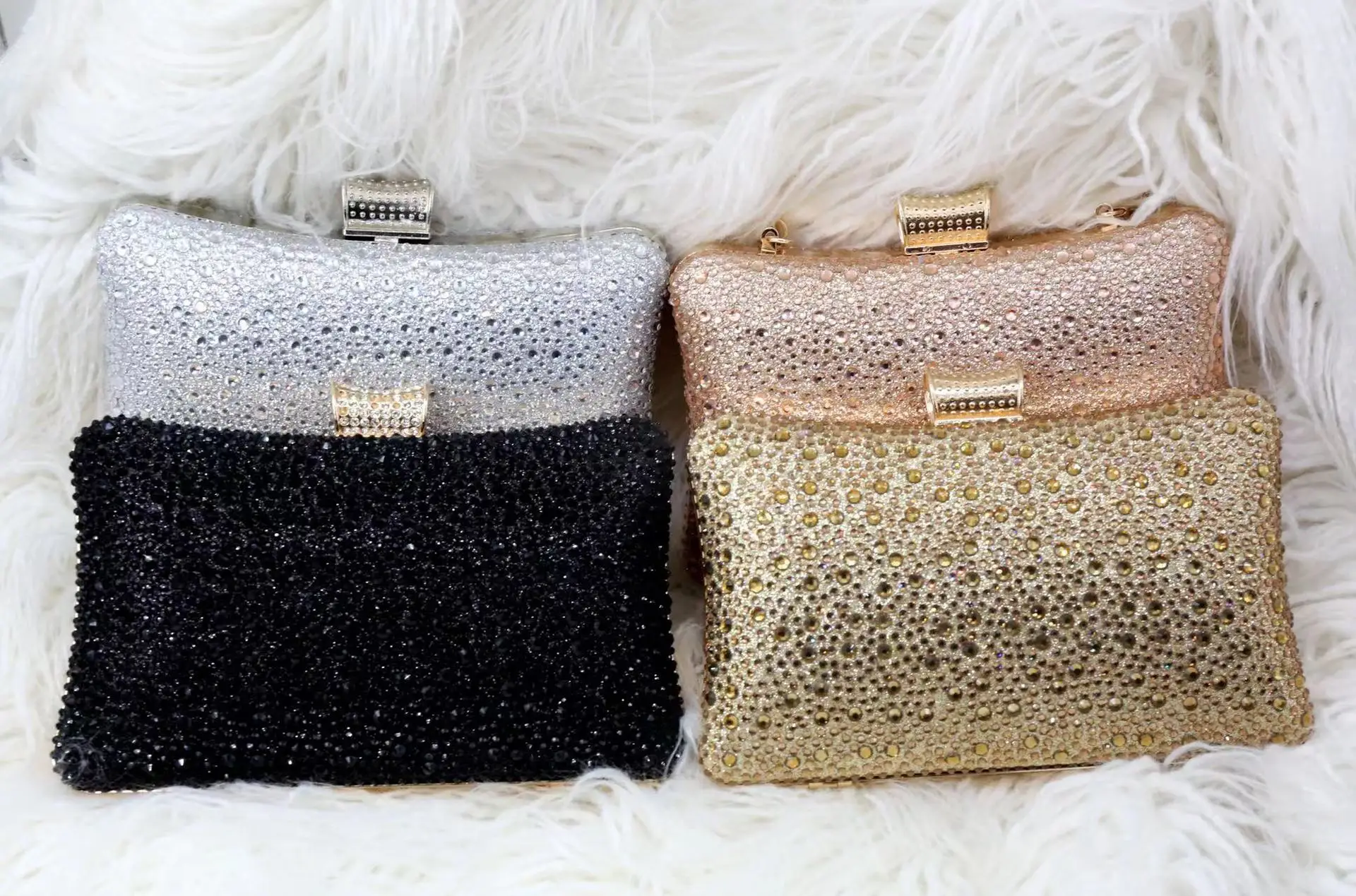 Hot Drilling Satin Diamond Dinner Bag Women's Luxury Celebrity Style Fashion Party Banquet Evening Shiny Clutch Bag Tassen Dames