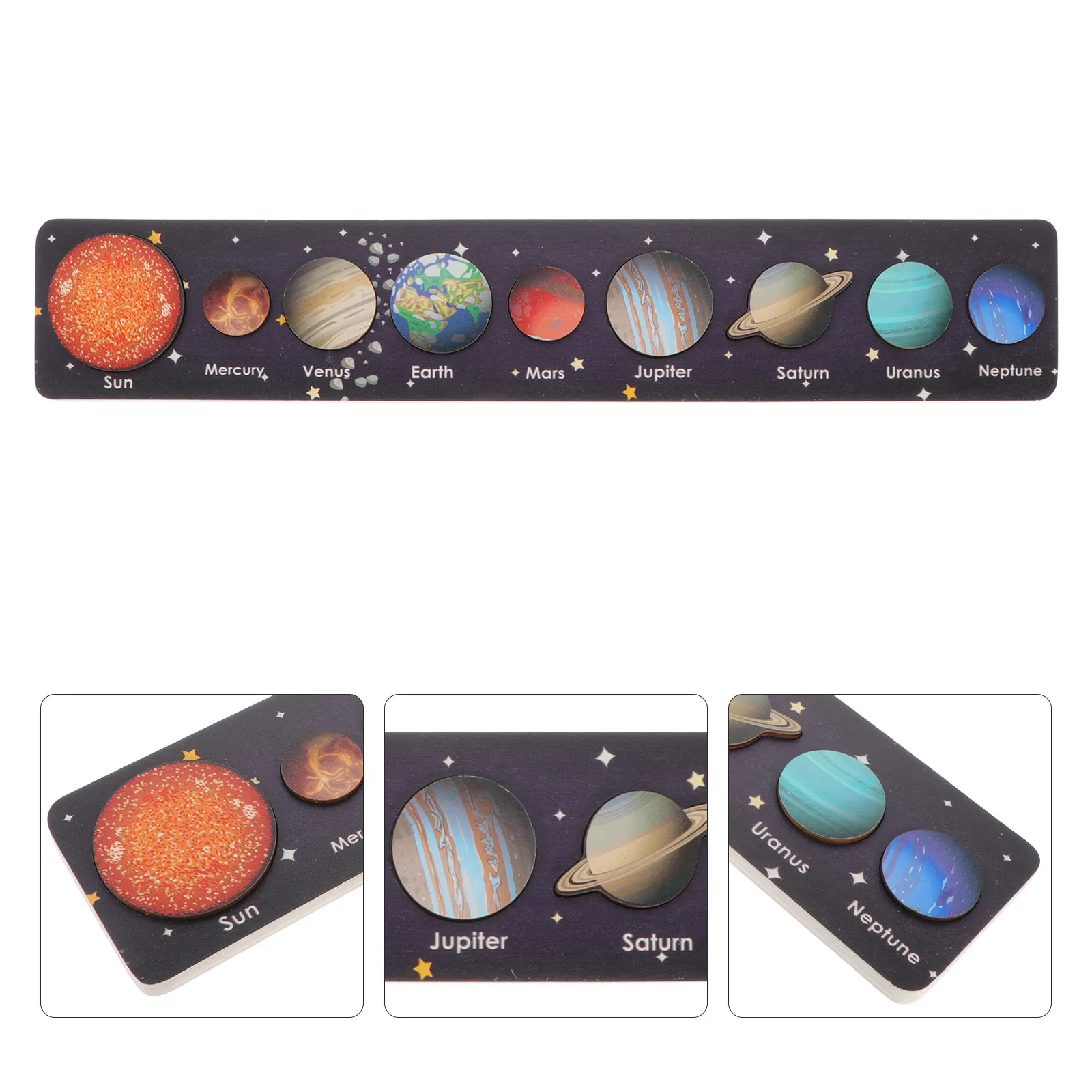 

Набор из 8 деревянных пазлов «Планеты Солнечной системы» для детей: развивающая игра для изучения Солнечной системы, логическое мышление, головоломка для развития интеллекта
