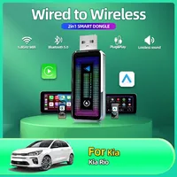 Wired to Wireless Carplay&Android Auto AI Box 2in1 Mini Adapter Plug And Play Dongle Fast Connect Compatible Car For Kia Rio