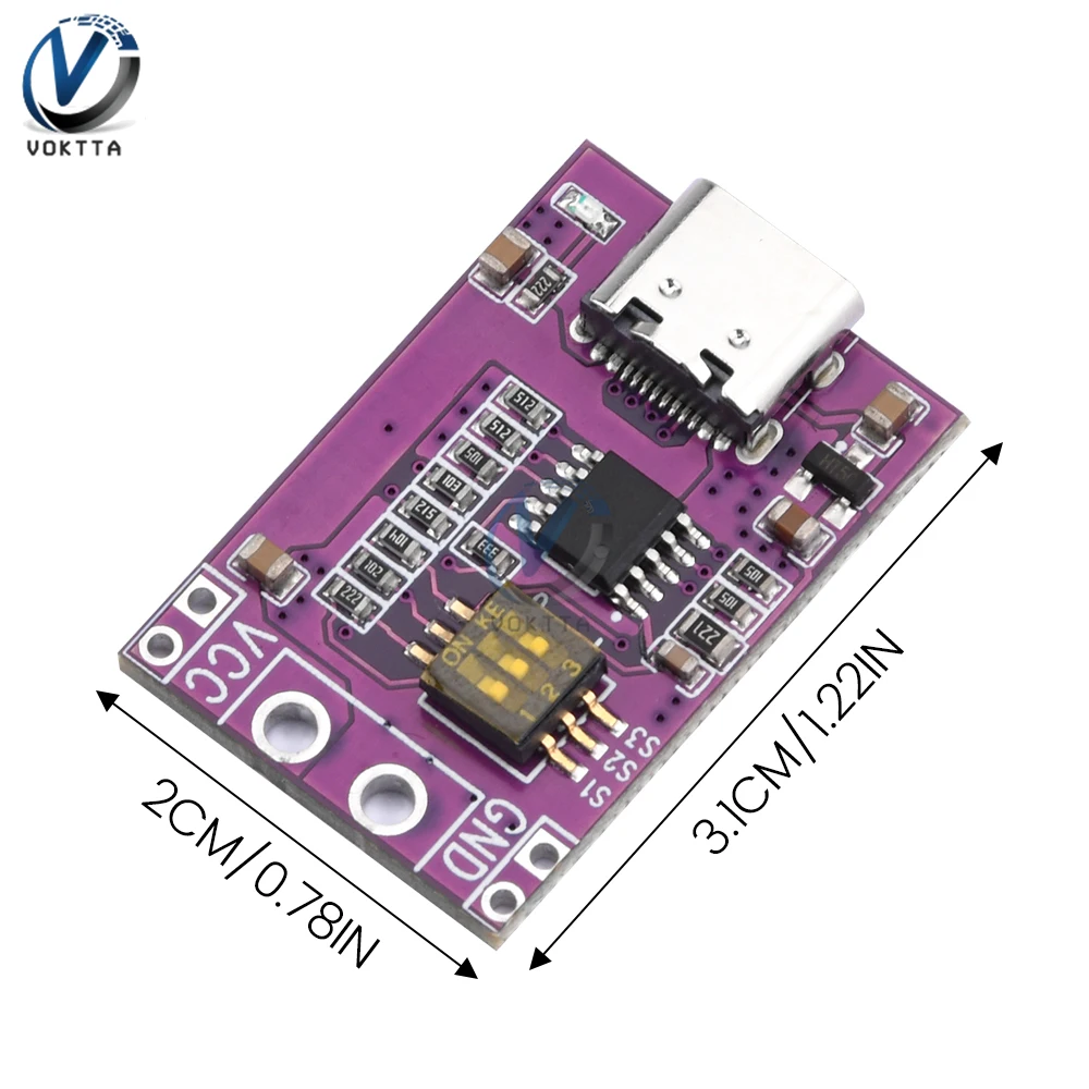 PD/QC/AFC Fast Charging Deception Trigger USB TYPE-C Fast Charger Module Supports Fixed Voltage Output of 5V 9V 12V 15V 20V