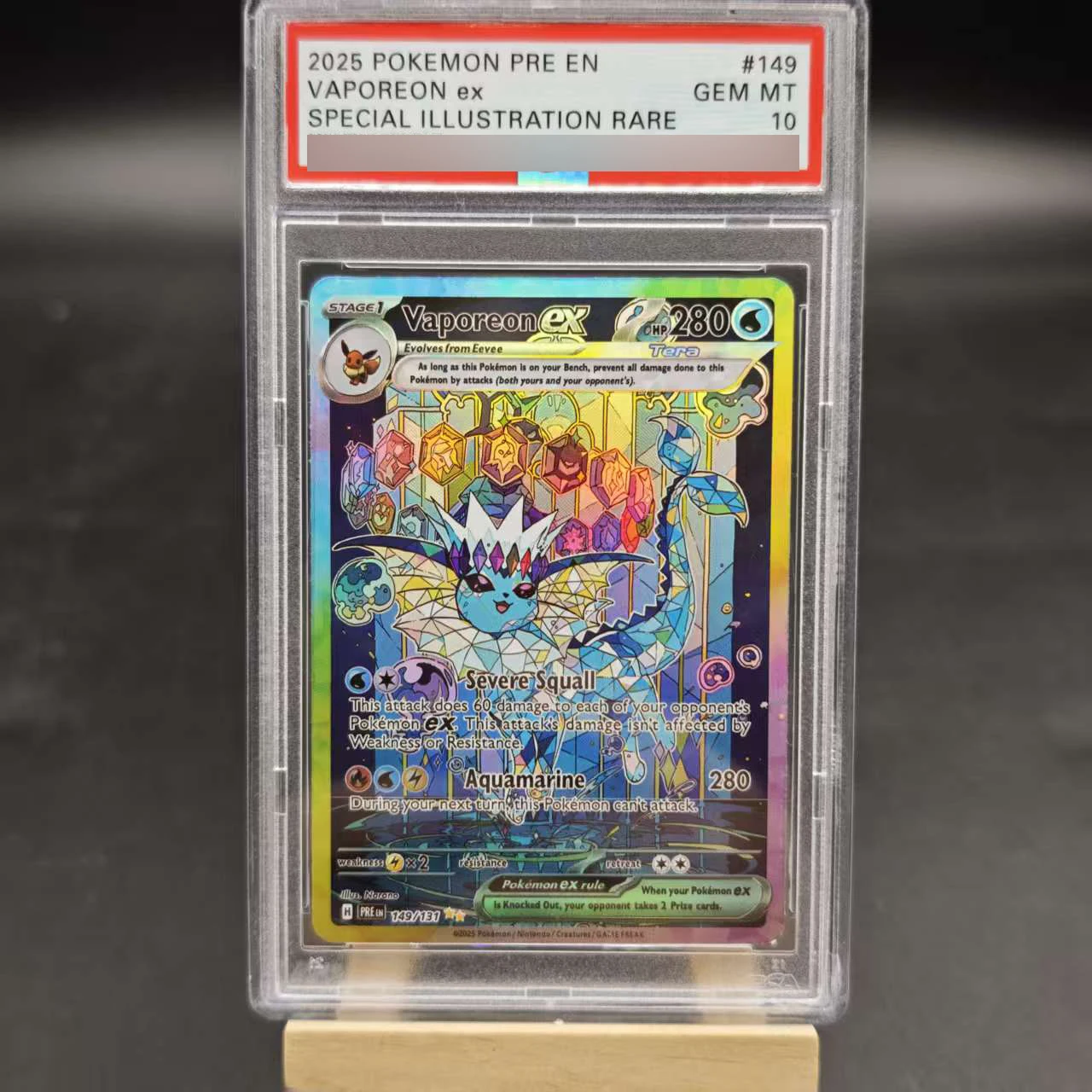 PTCG Eeveelution Umbreon Espeon Vaporeon Eevee بطاقة تصنيف الإنجليزية لتقوم بها بنفسك نسخة نسخة كلاسيكية أنيمي جمع بطاقة لعبة