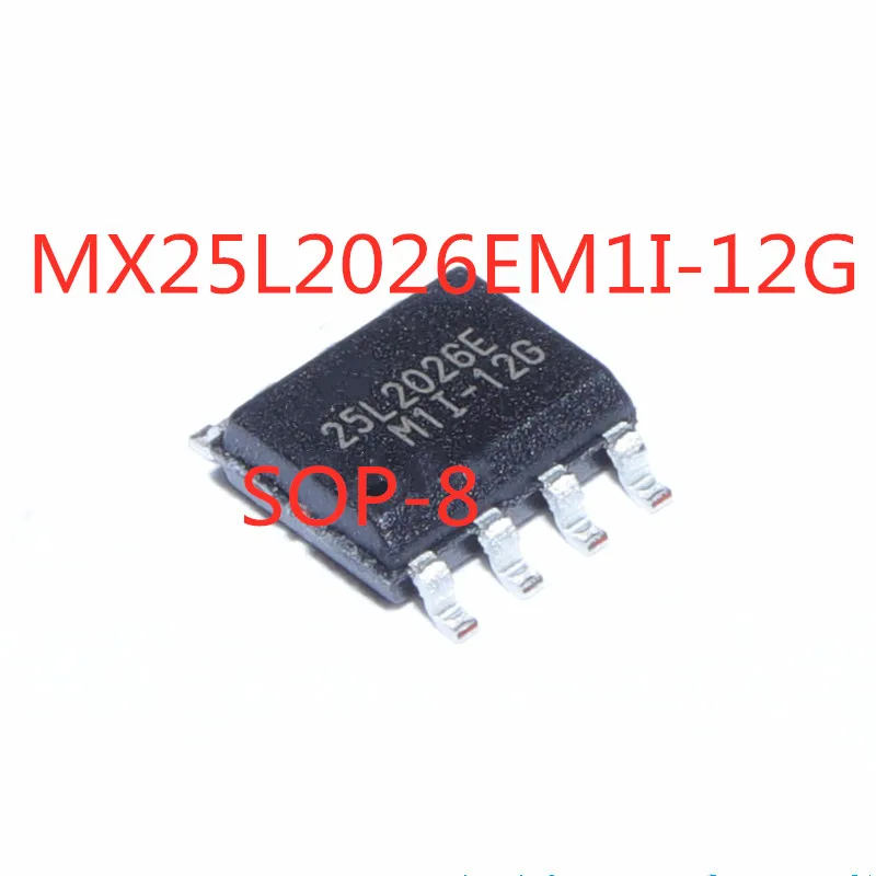 Lote de 5 unidades de chip MX25L2026EM1I 25L2026 SOP-8 SMD 2Mbit 100% K, Memoria IC, en Stock, nuevo y Original, calidad 256, MX25L2026EM1I-12G