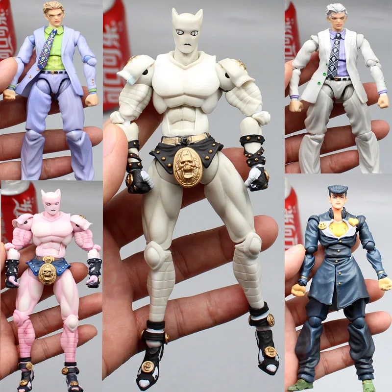 Anime JOJO Killer Queen Higashikata Josuke Kira Yoshikage Acton Figure Joint Movable Jojos Model Toys Doll Kids Collection Gifts