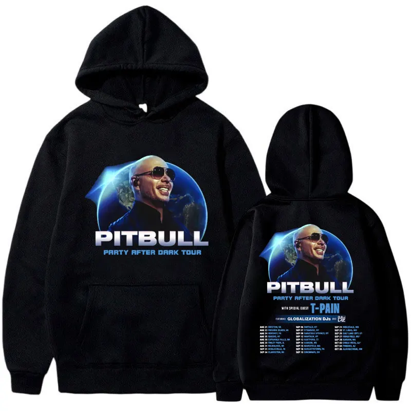 Pitbull Party After Dark Tour 2024 new in hoodies & sweatshirts men women Clothes Rapper Fashion oversized Fleece pullover y2k