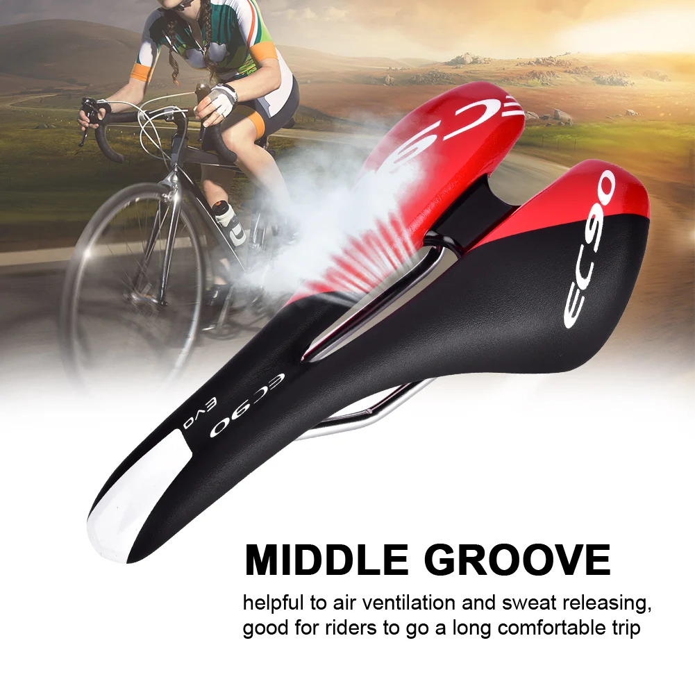 

27 * 14 * 5.5cm Cushion Bike Seat Cushion 2Colors PU Leather Cycling Seat Cushion Saddle For Mountain Road Bike