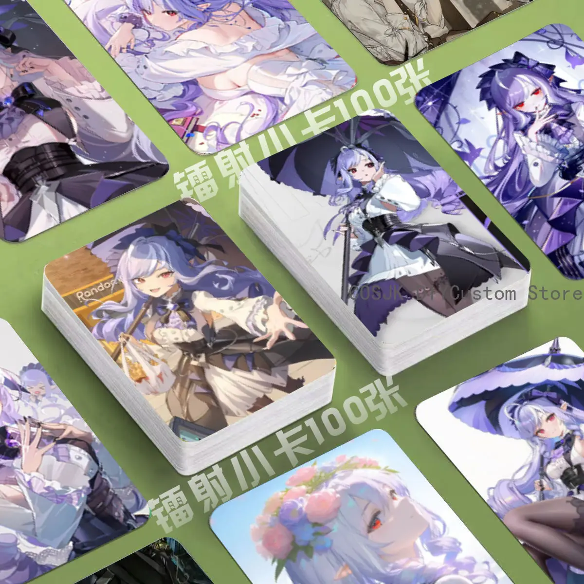 

100PCS Zenless Zone Zero Vivian Banshee Anime Cosplay Laser Card Collection Card Fans Photo Postcard Pictorials Birthday Gift