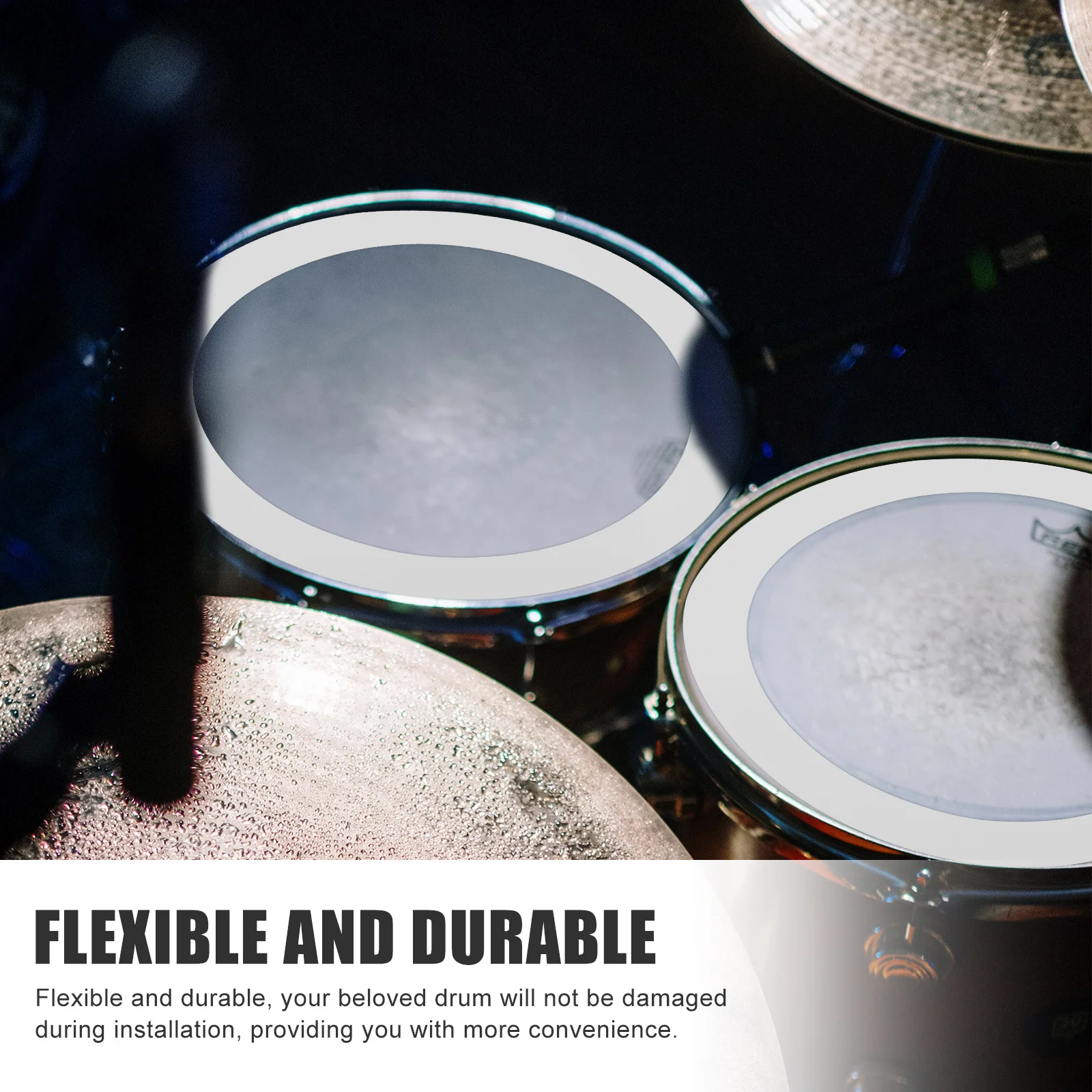 4pcs Set Drum Snare Latihan Tanpa Suara Untuk Rumah, Aksesoris Alat Musik, Snare Drum Latihan Portabel Sederhana
