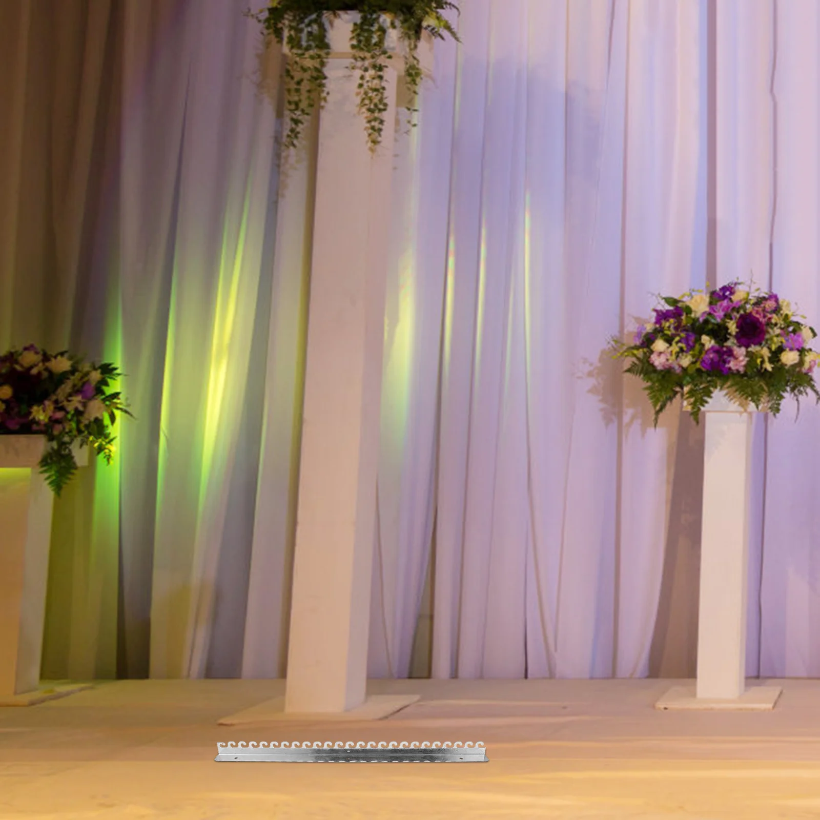 

50Cm Wedding Backdrop Curtain Stand for Ceremony Fringe Decorative Event Backdrop Installation Kit Heavy Duty Hangers Portable