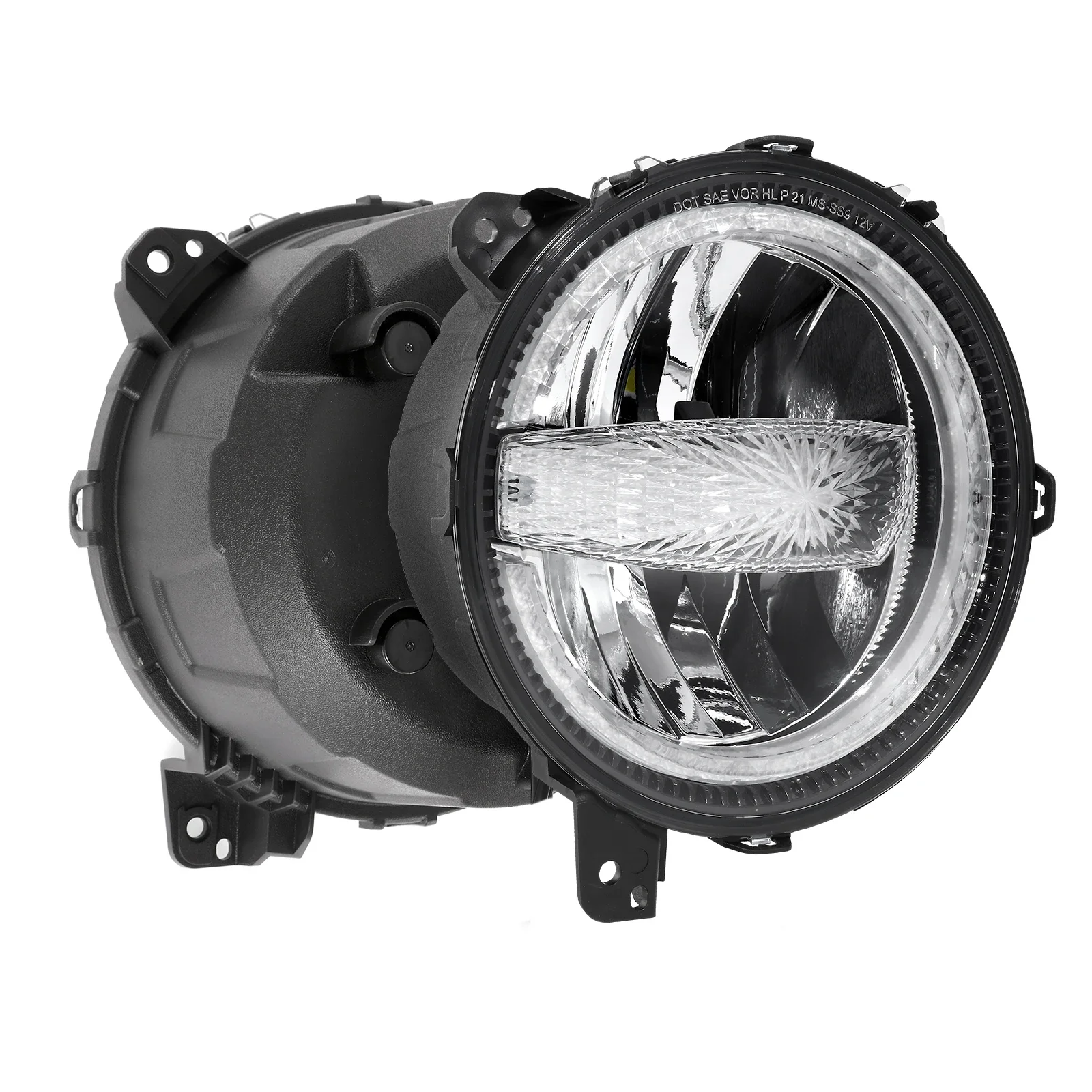 زوج 9 بوصة سيارة LED المصابيح الأمامية لسيارات جيب رانجلر JL-نموذج MS-SS9 DOT EMARK 2018 2019 2020 2021 2022 اكسسوارات السيارات الخفيفة