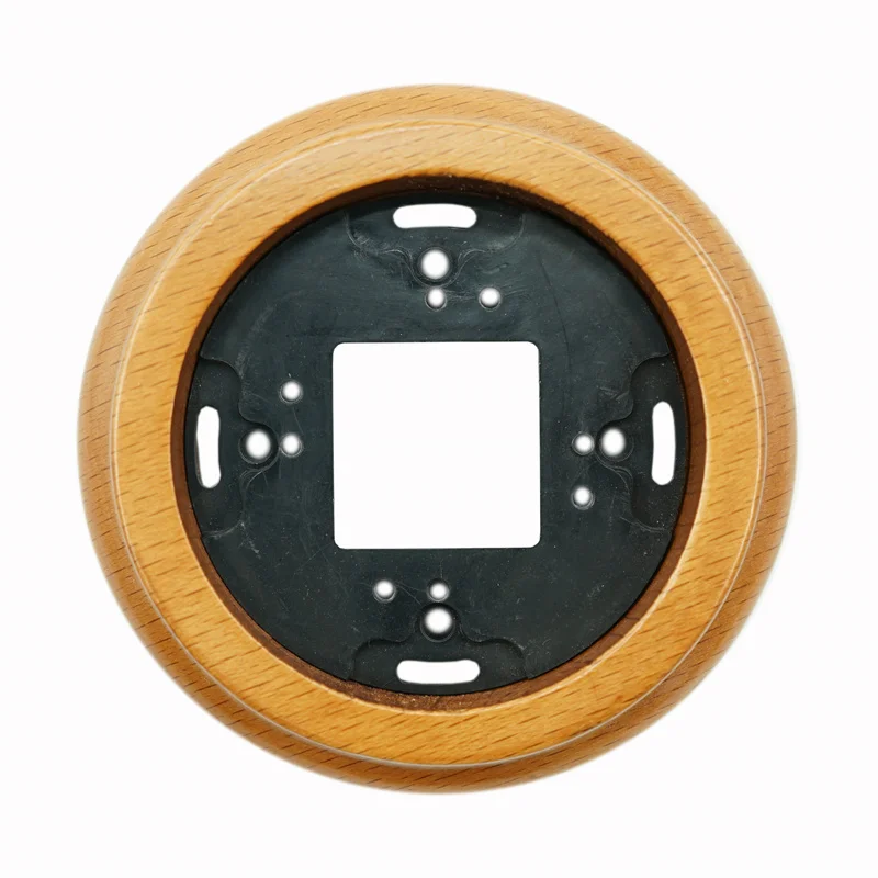 

Surface Mounted Wood Frames for 1/3 item Electrical Retro Porcelain Wall switch and Socket