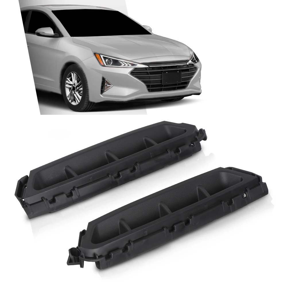 Fit For 19-20 Hyundai Elantra Pair Front Left & Right Bumper Air Curtain Grille