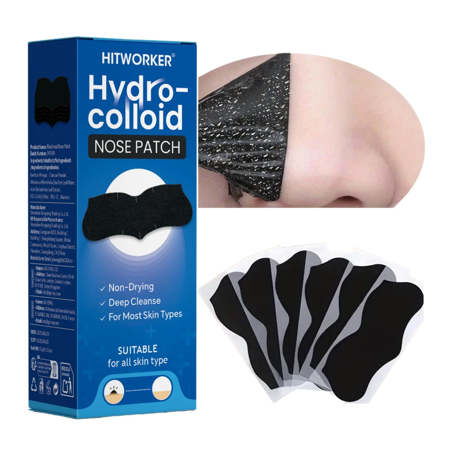 Alcohol-Free Nose Cleaning Patches – Medicated Blackhead Remover Strips, Clinical Pore Therapy, Oil Control, Dermatologist Skinc image 4