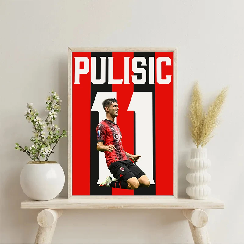 Pop Sports Athlete Football Champion Soccer Star Poster Canvas Painting Wall Art Pictures Home Club Bar Decor Fans Gift