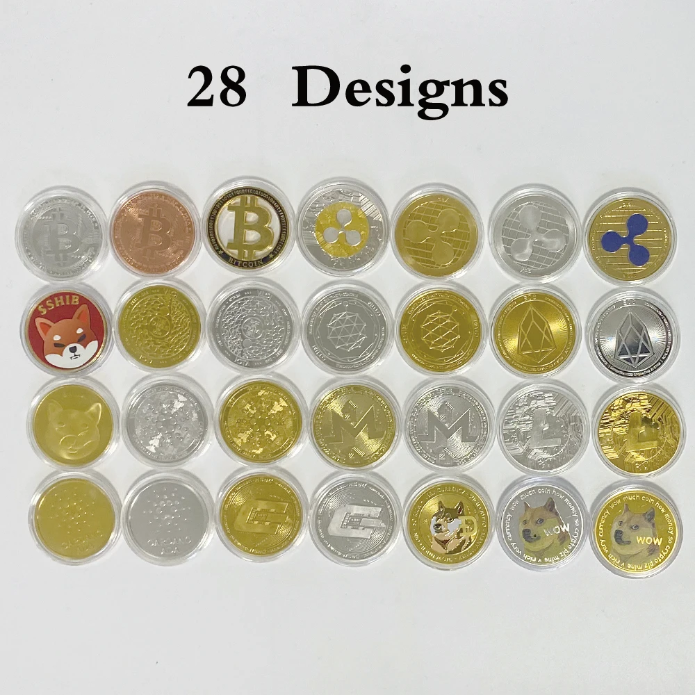 

28PCS Colorful Challenge Coin For Collection Gift