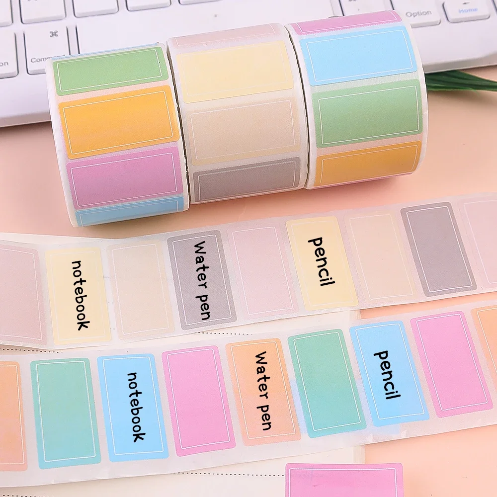 Waterproof Label Stickers, Auto-adesivo Adesivo, Index Mark Stickers, Name Tag, Arquivo de Garrafa, Documento, Material Escolar, Papelaria