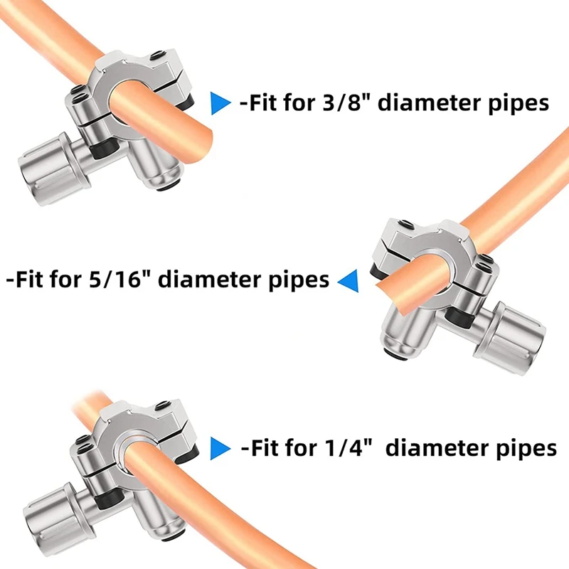 Refrigerant Charging Hose And Gauge & BPV31 Piercing Valve.Fit For R12,R22,R134A Port