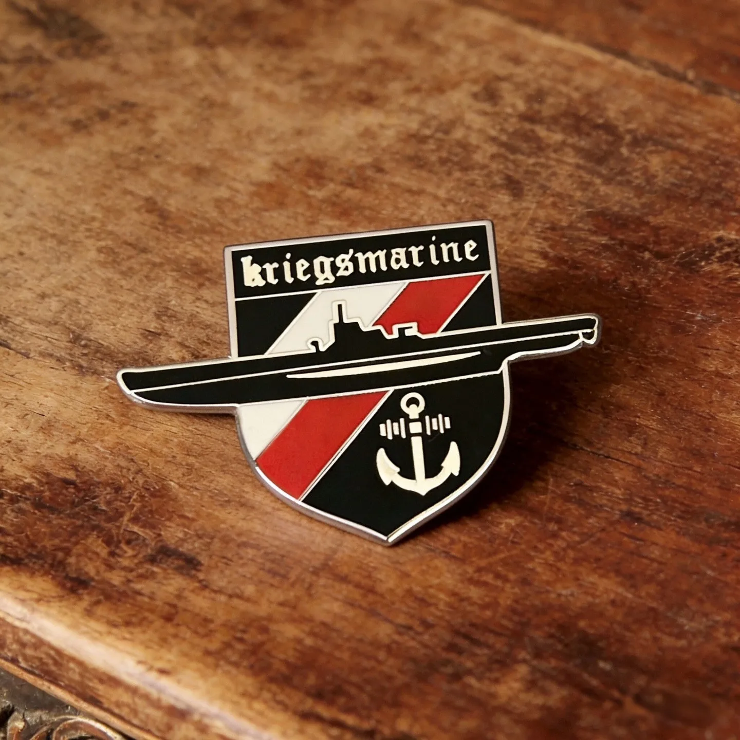 German U-Boat Submarine Emblems Enamel Pin Set Kriegsmarine Military Badge Collection Historical Memorabilia Gift for Fans view 2