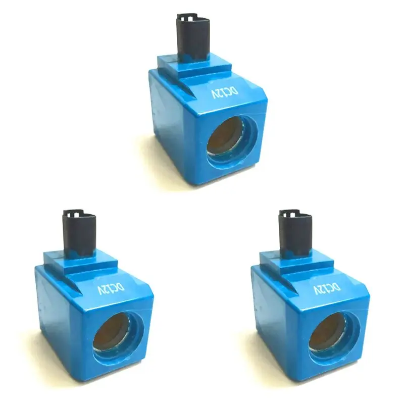 

Rare 3X 12V For JCB Backhoe 3CX 4CX 5CX Loader Transmission Solenoid Coil Round Pin 25/221054 25-221054 25221054 71720142