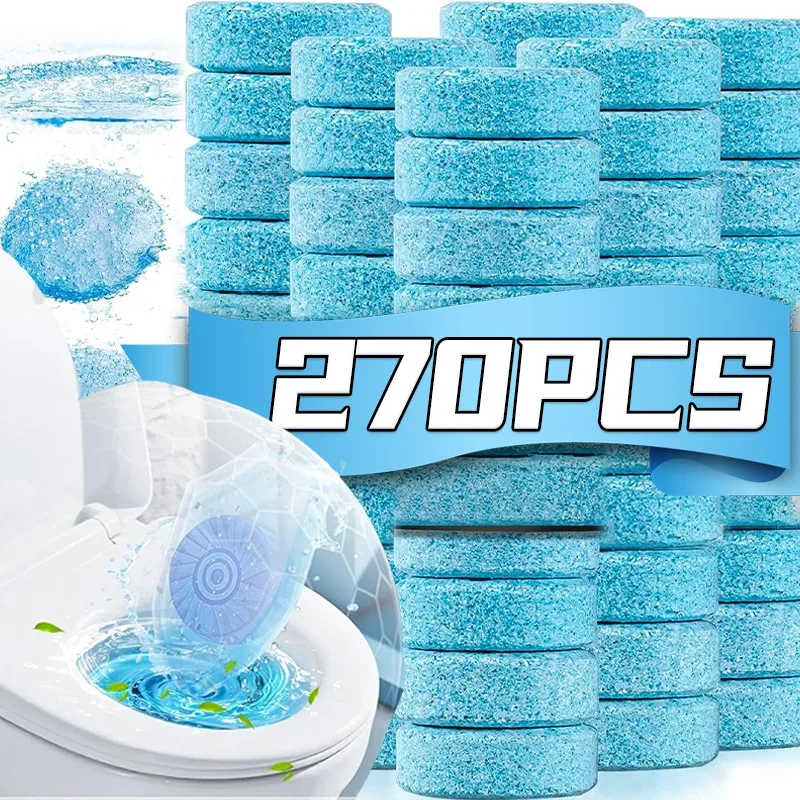 Tabletas Limpiadoras para Inodoro, Potente Eliminador de Manchas, Limpiador Automático de Inodoro, Aroma Fresco Duradero, Desodorante