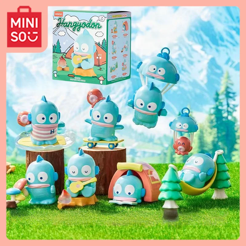 

MINISO Kawaii Anime Sanrio Hanton Ugly Fish Figure Blind Box Objects/artifacts/curios for Display Toy Birthday Gift Holiday Gift