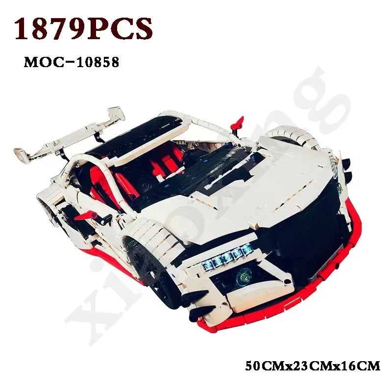 MOC10858 NSX GT Supercar Electric RC DIY Racing Car Building Blocks Adult MOC Building Blocks Birthday Gifts Christmas Gifts