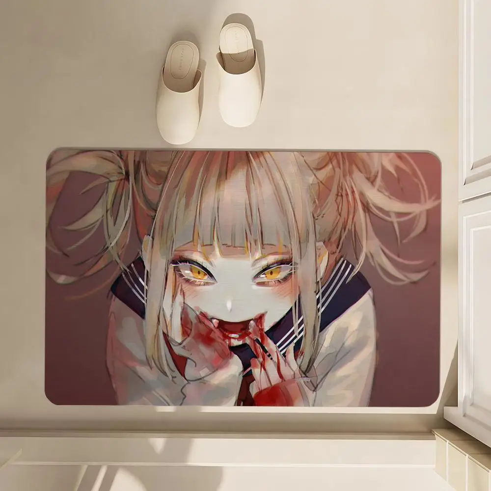 

H-Hero Academia Himiko Toga Floor Mat Soft Diatom Bathroom Absorbent Floor Mat, Toilet Of The Bathroom, Household Floor Mat, Doo