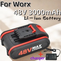 For Worx 48V 3000mAh high-Power Li-ion Battery Electric Tools And Chainsaws Battery With charger