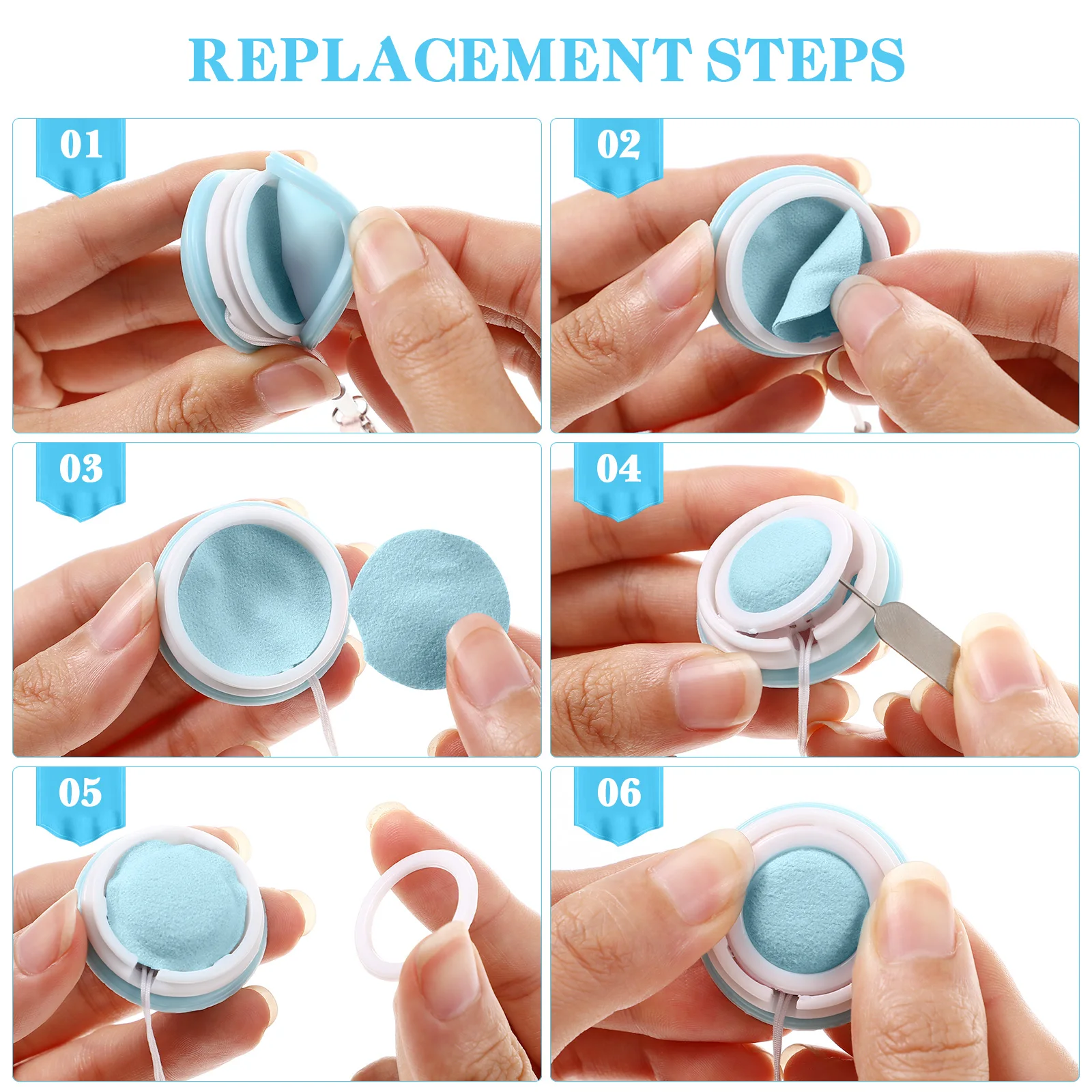 

4Pcs Dual Sided Phone Screen Cleaner Soft Silicone Microfiber Dust Removal Tool With Lanyard And Keychain