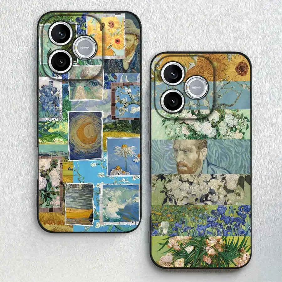 Van Gogh Painting Collage Case for Honor X9 X5 70 90 200 Magic5 400 8X X6 X7 X8 600 Funda Phone Cover