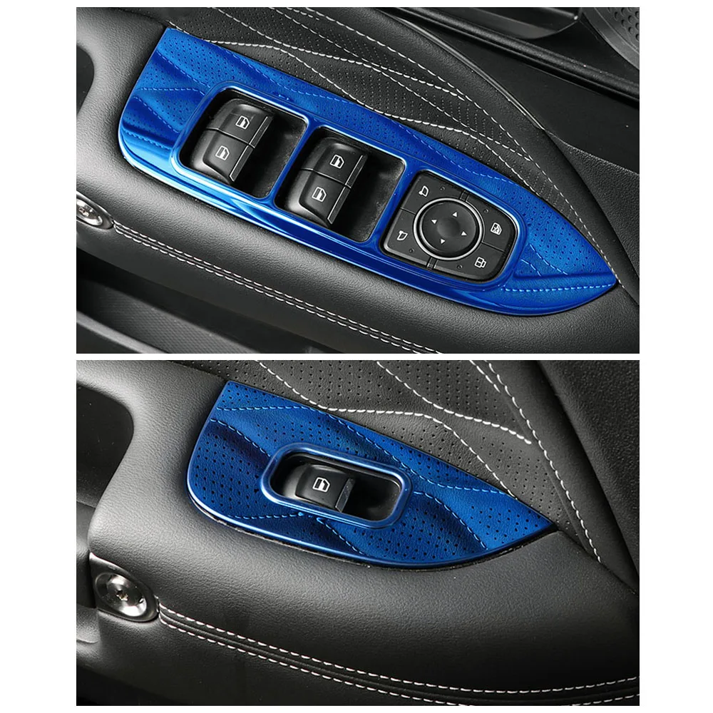 For GWM Tank 300 2022 2023 Accessories Blue Decor Center Console Dashboard Seat Storage Box Inner Handle Air Outlet Cover Trim image 5