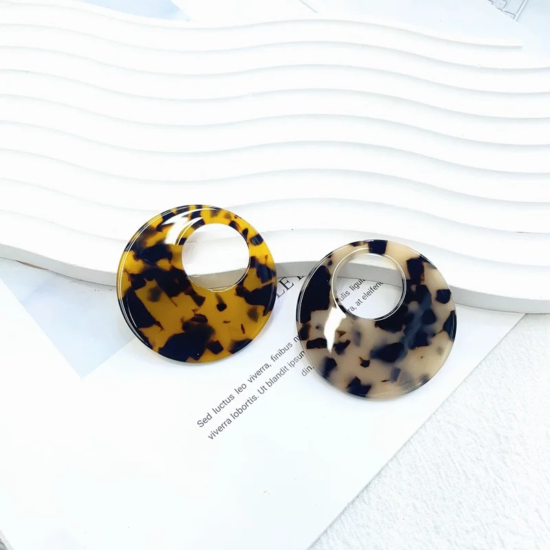 

Оптовая продажа, 40 шт./лот, 50 мм, цвет, леопардовый узор, принт, геометрия, круглая форма, акриловые бусины, ювелирные изделия своими руками, аксессуары для волос