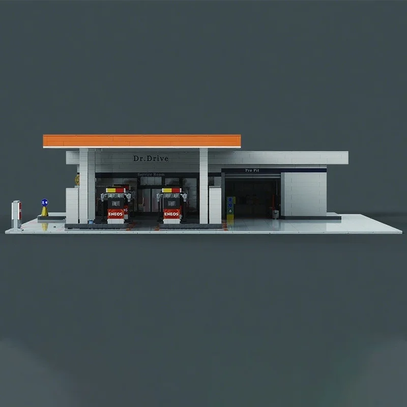 2640 stücke MOC initial D Modulare Modell Bausteine Architektur Weihnachten geschenke Montieren kreative idee Bildung spielzeug Ziegel