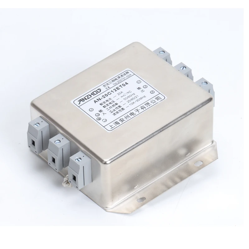 80A Three-phase Three Wire Power Supply Filter AN-80C12KT35 Terminal Mounted Filter