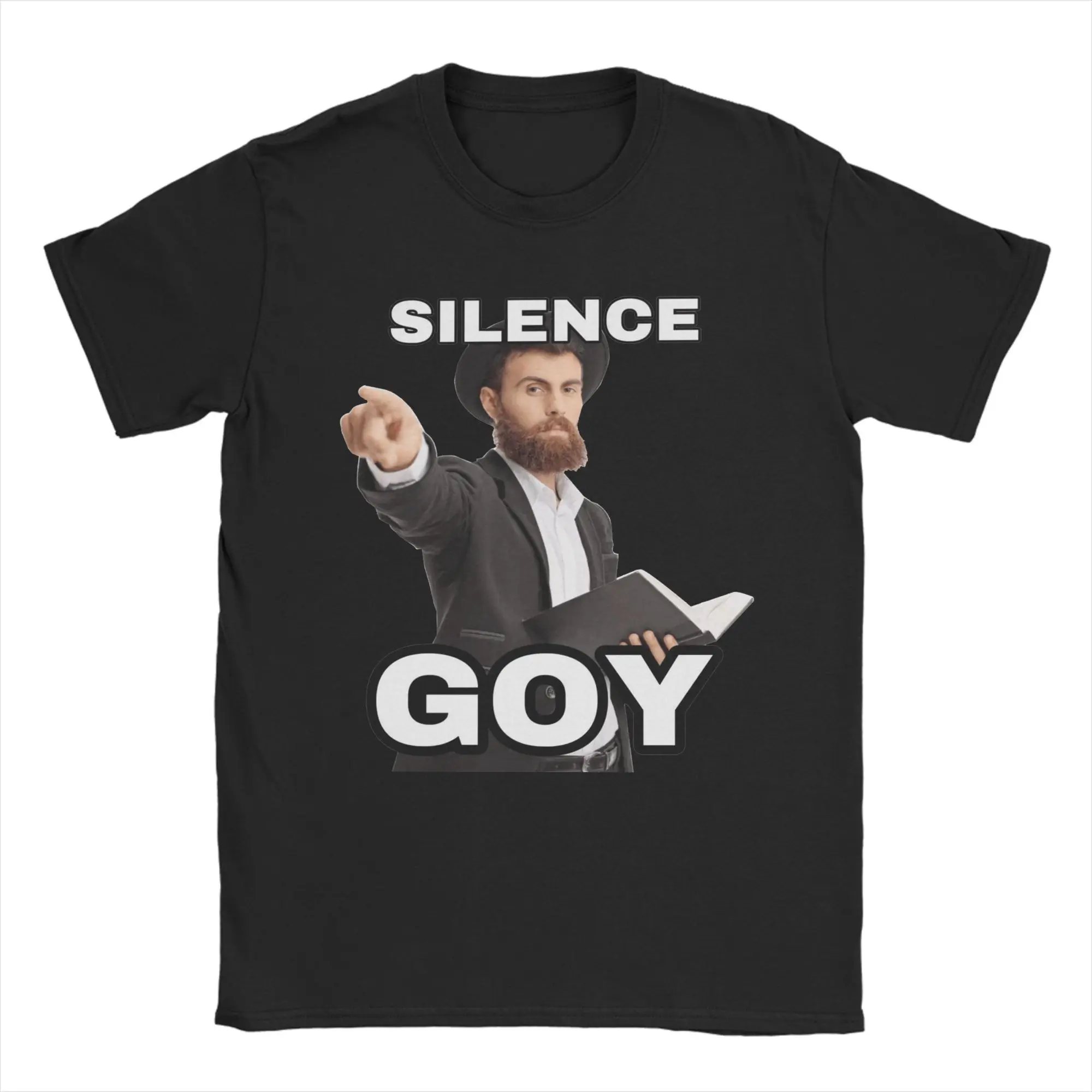 يهودي جيتسو اليهودية ميمي تي شيرت الرجال 100% القطن تي شيرتات عجيبة س الرقبة الصمت Goy تيز ملابس قصيرة الأكمام وصول جديد
