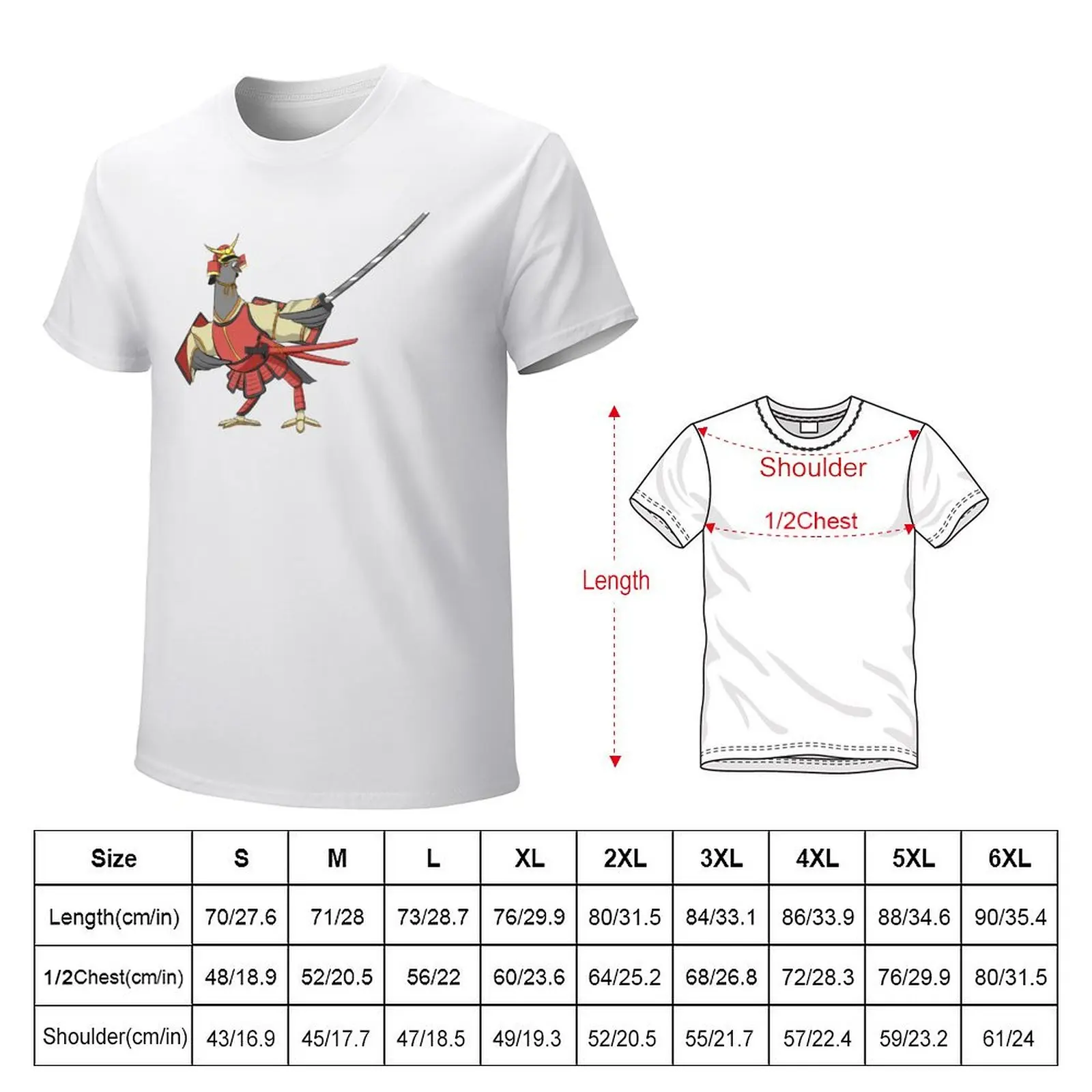 Samurai Pigeon (Katana Version) T-Shirt new edition sublime sports fans mens clothing