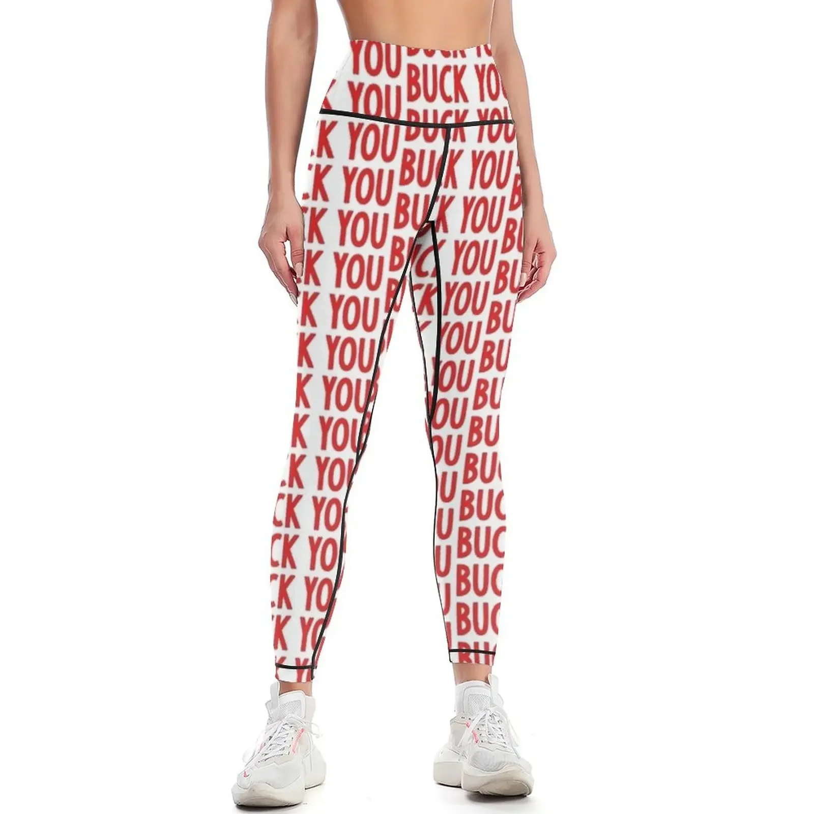 

Buck You Graphic Leggings Female legging pants Women sportwear sportswear woman gym 2025 workout clothes for Womens Leggings
