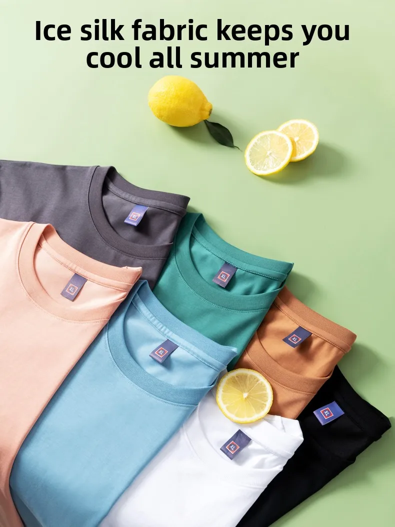 夏綿ラウンドネック半袖 Tシャツ女性のルーズカジュアル無地薄い半袖トップ女性のファッション Tシャツ