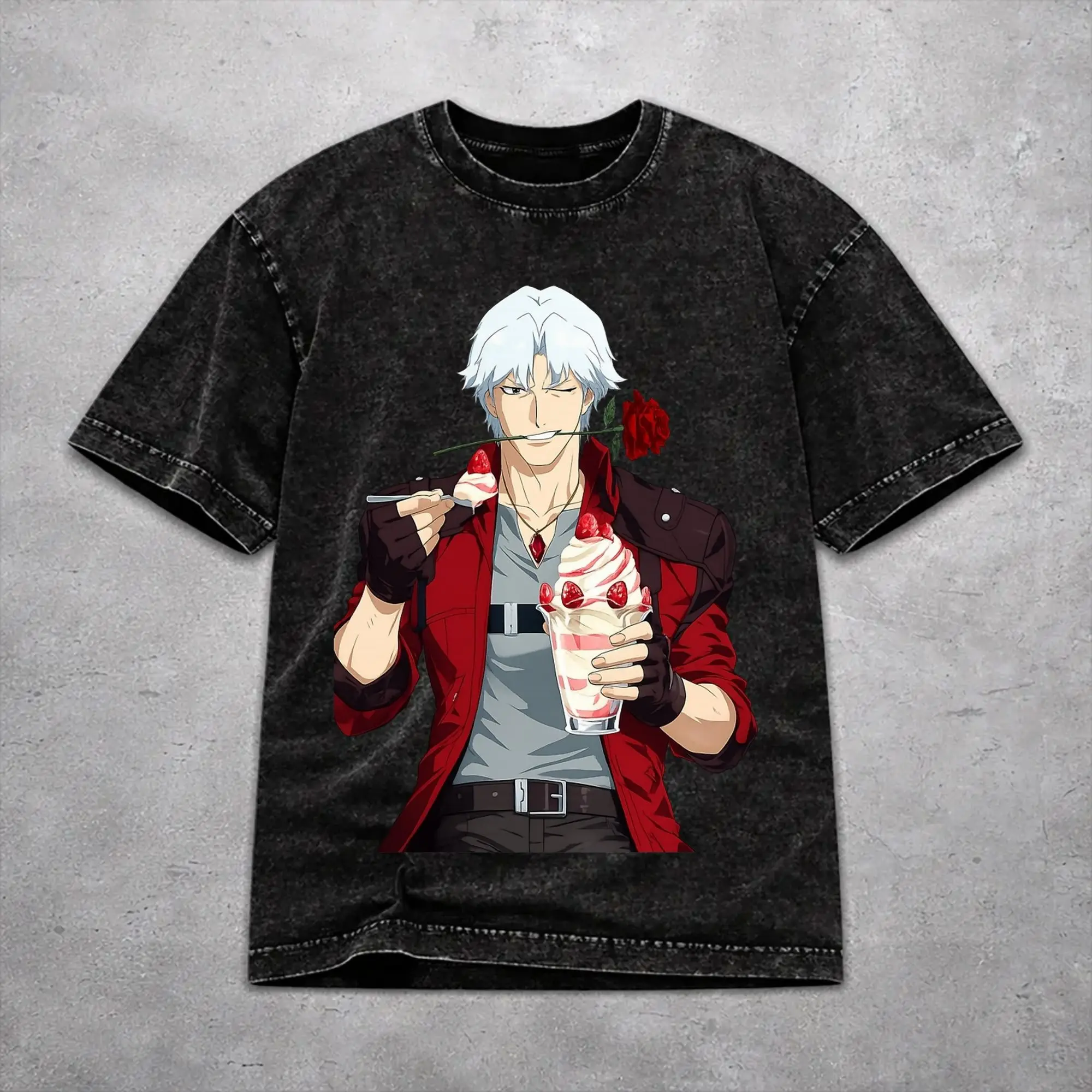 Men Women Wased T-shirts Devils May-Cry 3 Print T Shirt Apparel Oversize  Tees