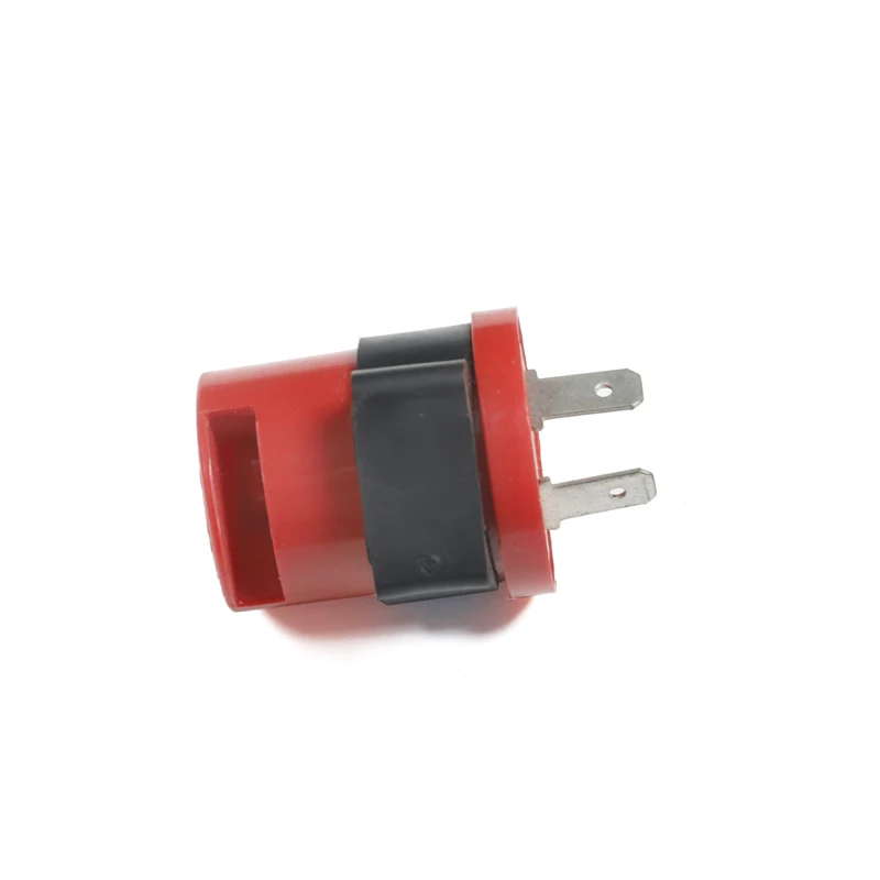 Indicateur de clignotant LED pour moto, signal sonore intégré rouge, 2 broches, entrée DC 6V-12V, 1 PC