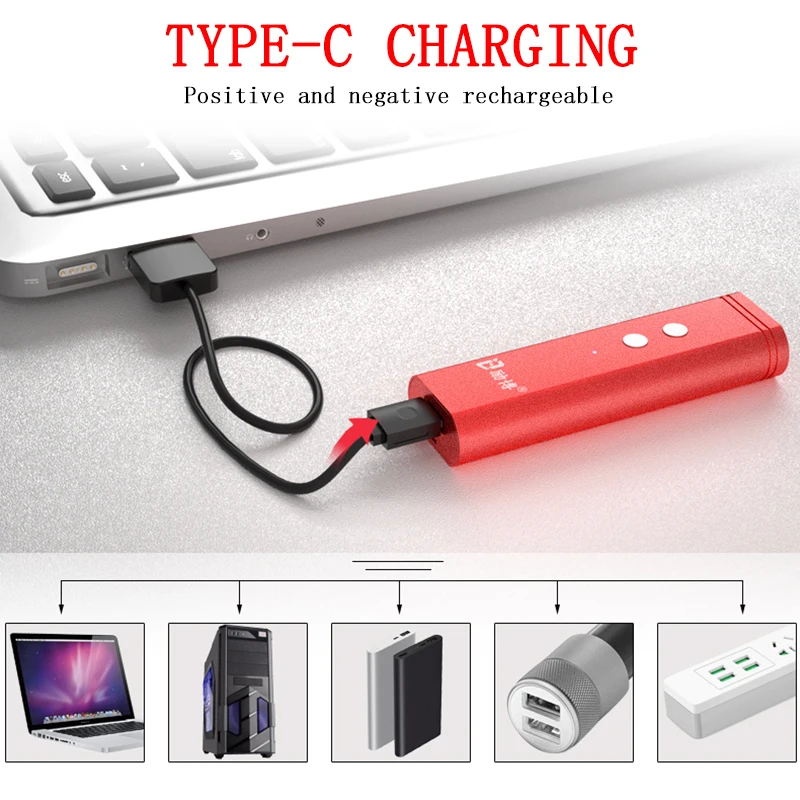 Type-c charging Dual laser point pen 450nm Blue Laser Pointer 532nm Green laser pen 650nm Red Laser