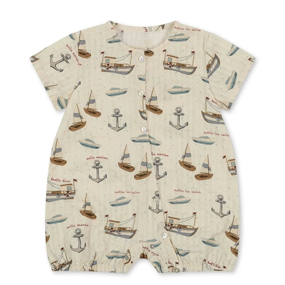 2026 صيف جديد ملابس الأطفال سلسلة ديناصور قصيرة الأكمام رومبير دعوى سترة نصف تنورة فستان تسلق الملابس #3