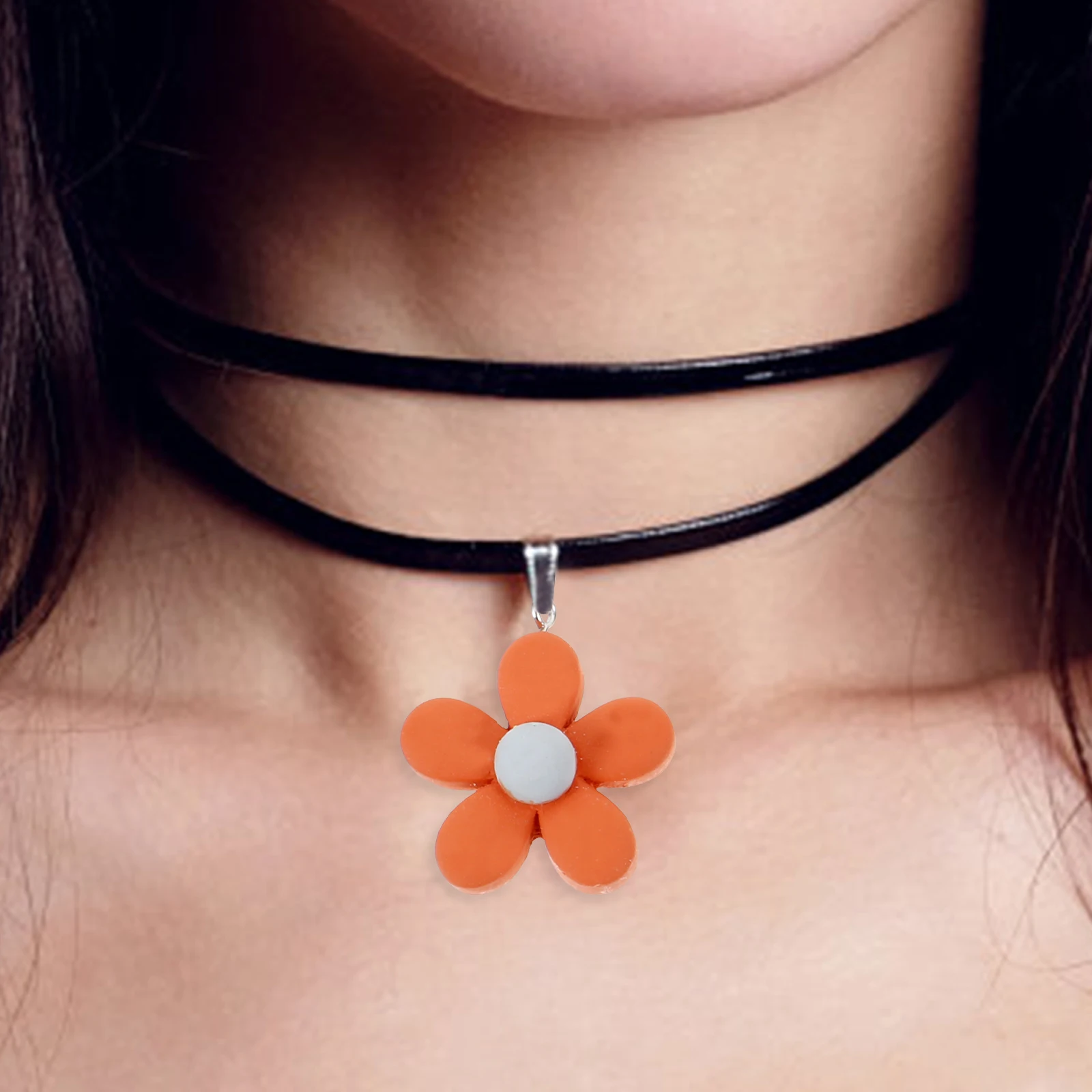 

30 Pcs Jewelry Resin Flower Pendant Keychain Charm Earrings Girl Charms for Bracelets